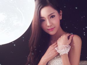 安卓美女 性感 showgirl cggirl 传奇世界 最美showgirl 妍子沁 月光女神 模特手机壁纸