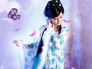 安卓美女 古典 模特 写真 纳兰清雪 清纯可爱 萌妹子手机壁纸