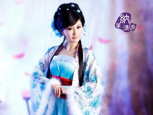 安卓美女 古典 清纯可爱 写真 纳兰清雪 萌妹子手机壁纸