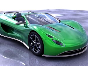 安卓汽车 超跑 绿色 Ronn Motor Scorpion手机壁纸