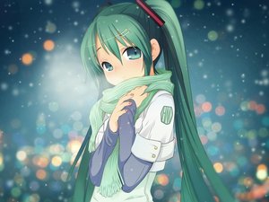 动漫 动漫少女 插画 可爱 初音