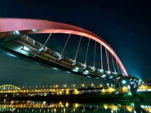 安卓风景 城市 中国 台湾 夜景 大桥手机壁纸