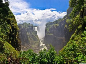 风景 自然 瀑布