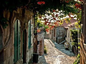 安卓风景 街道 小巷手机壁纸