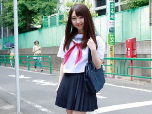 美女 可爱 学生装 学妹 可人 制服