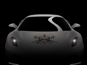 安卓白色 死神 骷髅 Ferrari F430 Calavera 汽车 法拉利手机壁纸