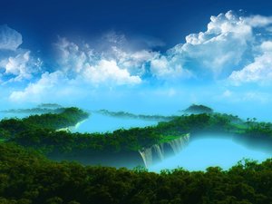 安卓风景 蓝天 白云 蔚蓝手机壁纸