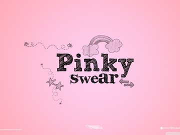 创意 设计 字母 Pinky Swear