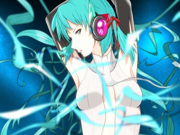 动漫 初音未来 镜音双子 手绘 卡通 少女