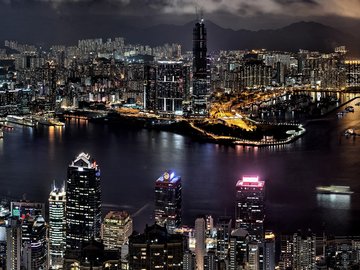 风景 城市 香港 夜景