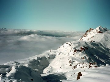 风景 雪山 云海