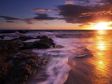 风景 大海 海岸 礁石 浪花