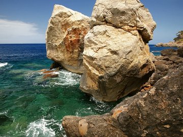 风景 海洋 礁石