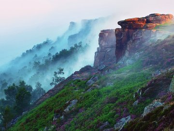 风景 自然 雾 山脉