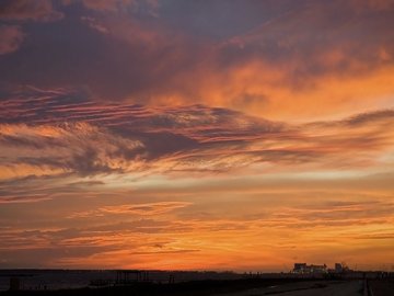 落日余晖 风景