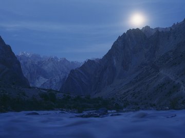 风景 夜晚 月亮