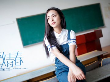 致青春 毕业季 美女 模特 宽屏 学生妹 清纯