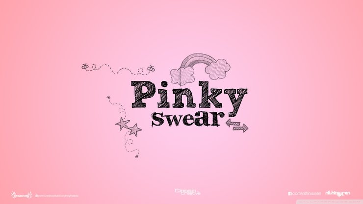 创意 设计 字母 Pinky Swear