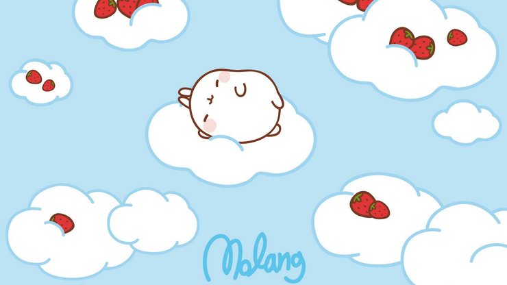 动漫 molang 可爱 手绘