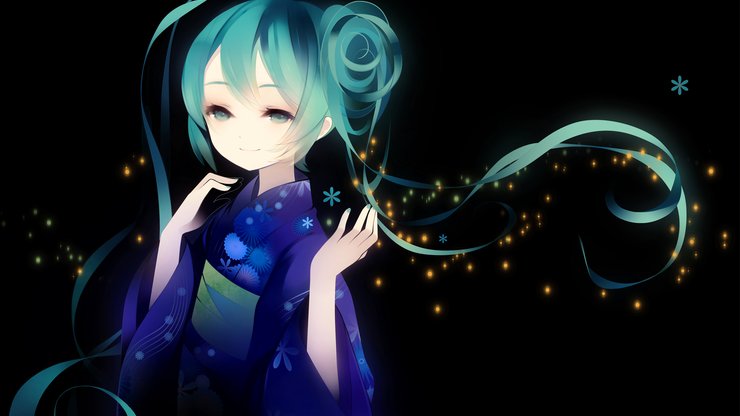 动漫 初音未来 镜音双子 手绘 卡通 少女