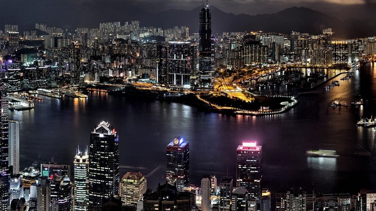 风景 城市 香港 夜景