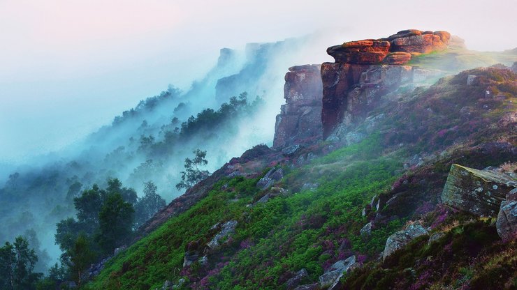 风景 自然 雾 山脉