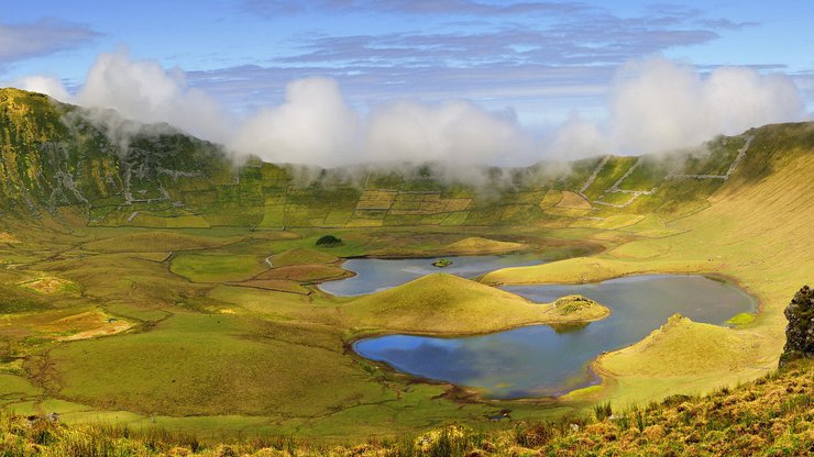 火山 湖面 风景 风光 美景 旅游 自然