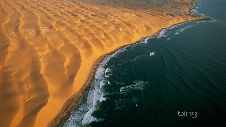 风景 自然 海洋 沙漠 bing