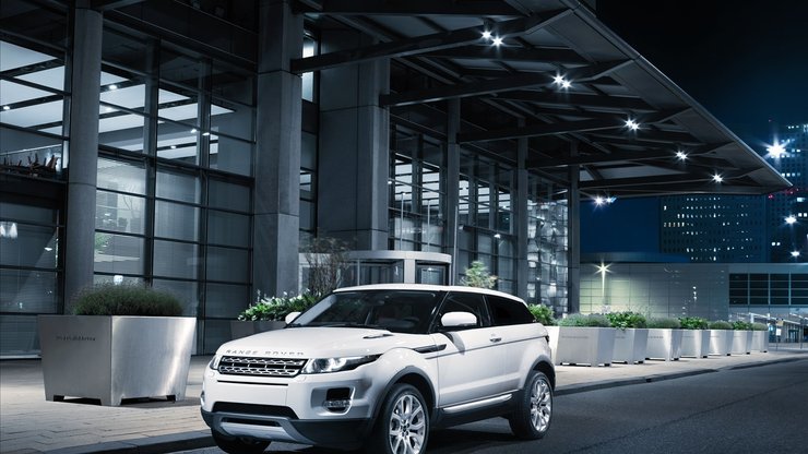 汽车 SUV 白色 路虎 Evoque