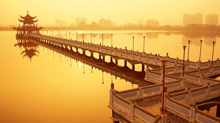 超宽 全景 风景 落日余晖 mlgb