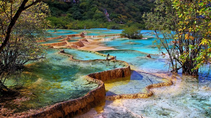 风景 自然风景 九寨沟 五彩池 美丽壮观