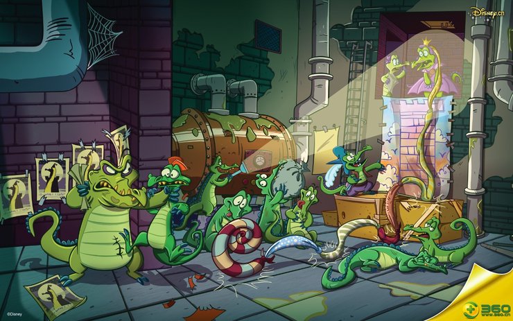 安卓手机动漫 迪斯尼 原创 小鳄鱼高清壁纸
