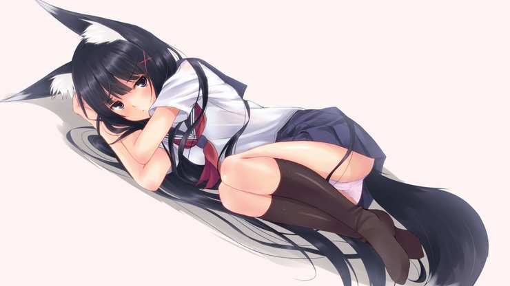 安卓手机动漫 动漫少女 可爱 插画 学生妹高清壁纸