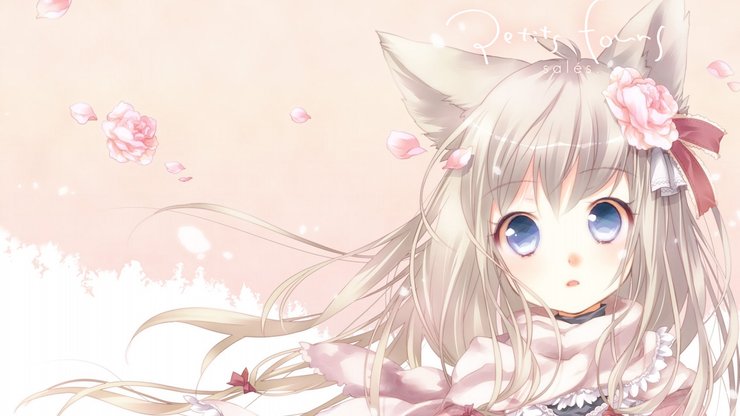 安卓手机动漫 动漫少女 插画 萝莉 猫女郎高清壁纸