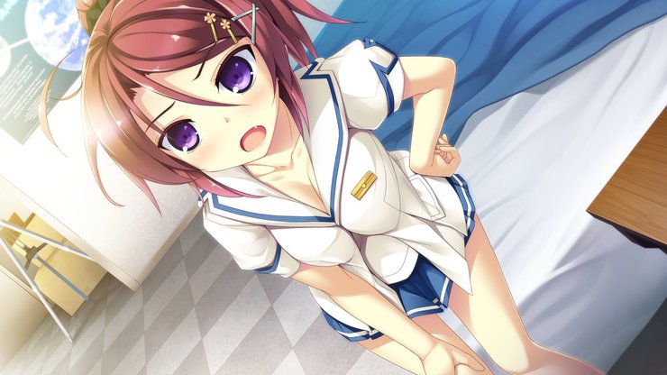 安卓手机动漫 耳机 少女 插画高清壁纸