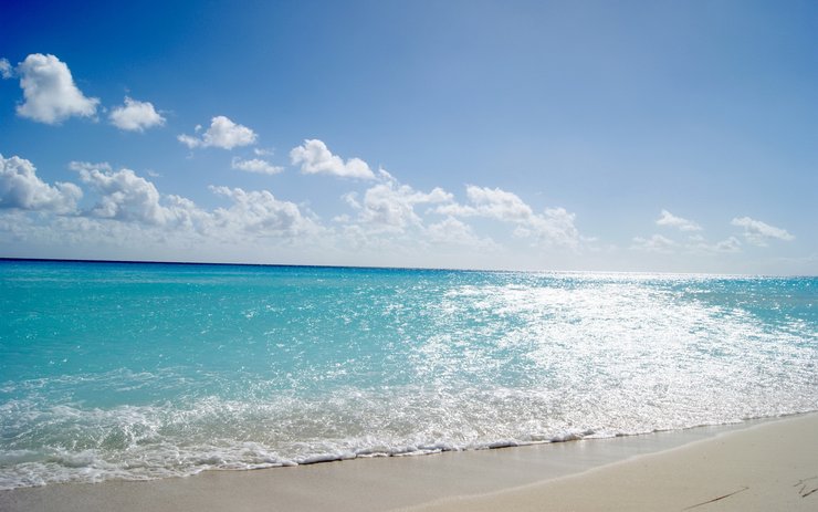 安卓手机超宽 全景 沙滩 海边 炎炎夏日 mlgb高清壁纸