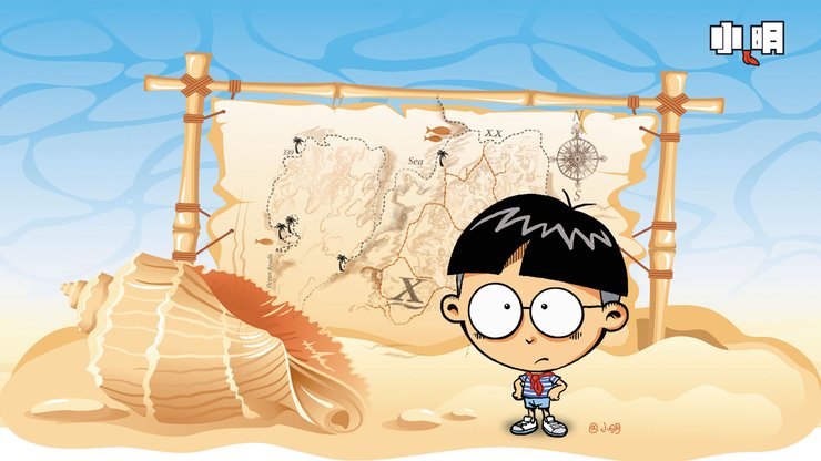 安卓手机动漫 手绘 趣味 小明高清壁纸
