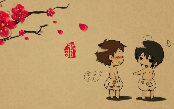 安卓手机炫酷 设计 手绘 瓶邪王道 张起灵 吴邪高清壁纸