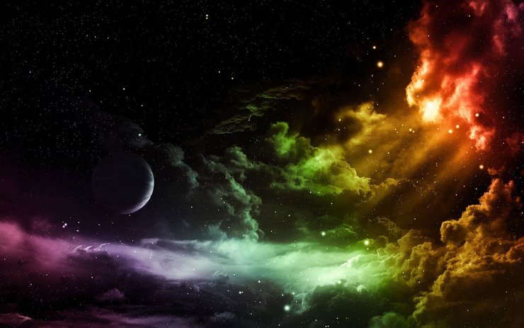 安卓手机炫酷 星空 宇宙 月亮高清壁纸