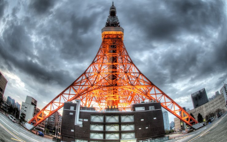 安卓手机风景 旅游 日本 东京塔高清壁纸