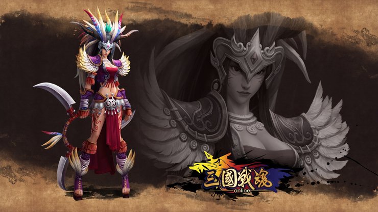 安卓手机游戏 三国战魂 游戏美女 插画高清壁纸