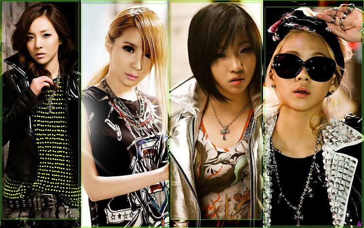 安卓手机女明星 日韩 组合 2NE1  美女高清壁纸