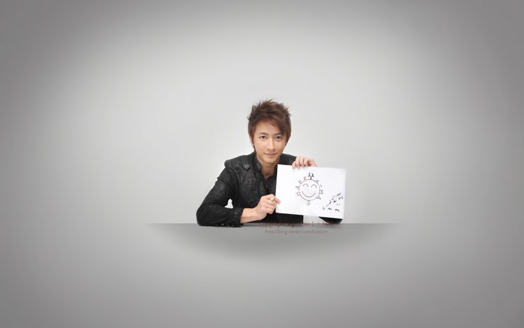 安卓手机男明星 韩庚 组合 SuperJunior高清壁纸