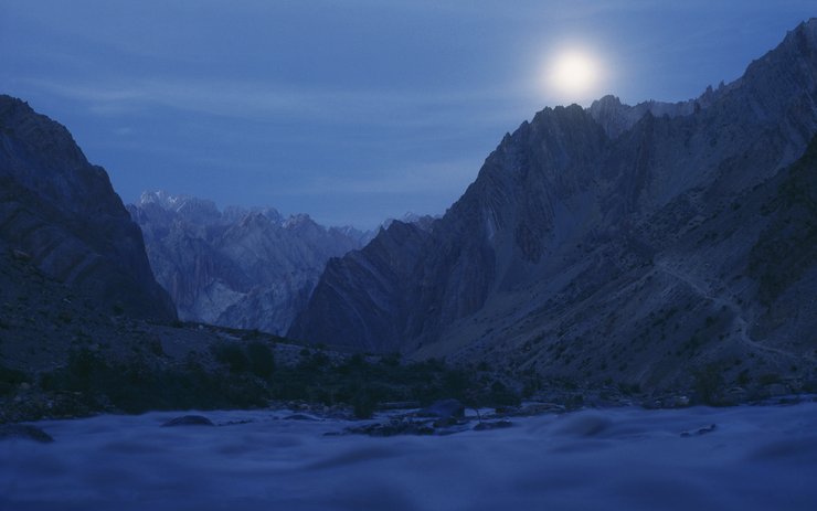 安卓手机风景 夜晚 月亮高清壁纸