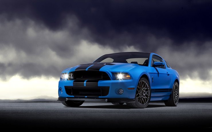 安卓手机Ford Shelby GT500 福特 眼镜蛇 汽车 宽屏高清壁纸