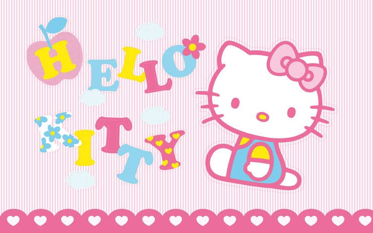 安卓手机Hello Kitty 可爱 卡通 宽屏高清壁纸