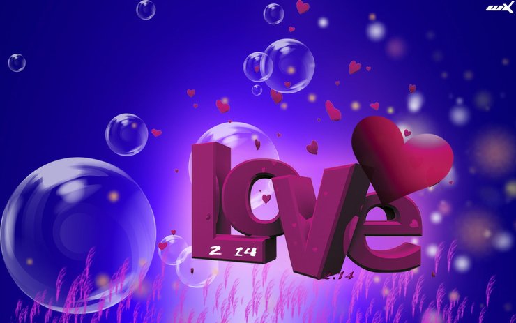 安卓爱情 爱心 love 宽屏手机壁纸
