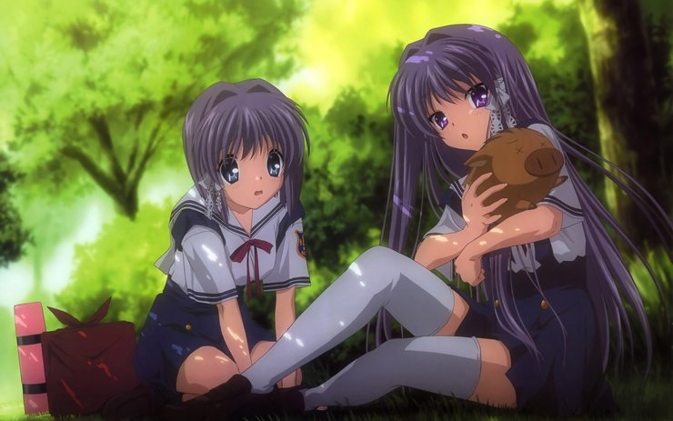 安卓手机游戏 CLANNAD 小镇家族高清壁纸