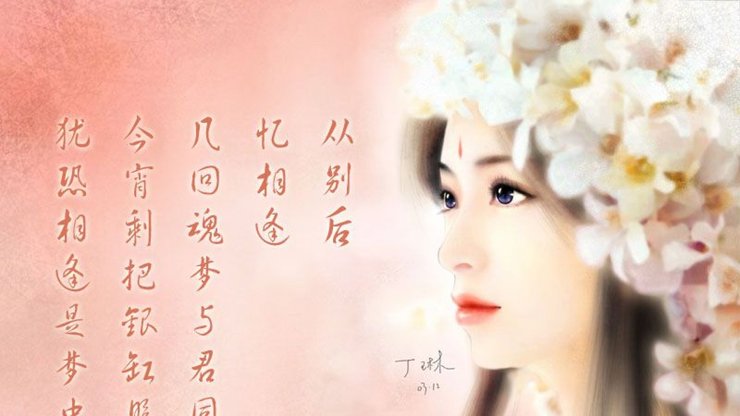 安卓手机丁琳 手绘 中国风高清壁纸