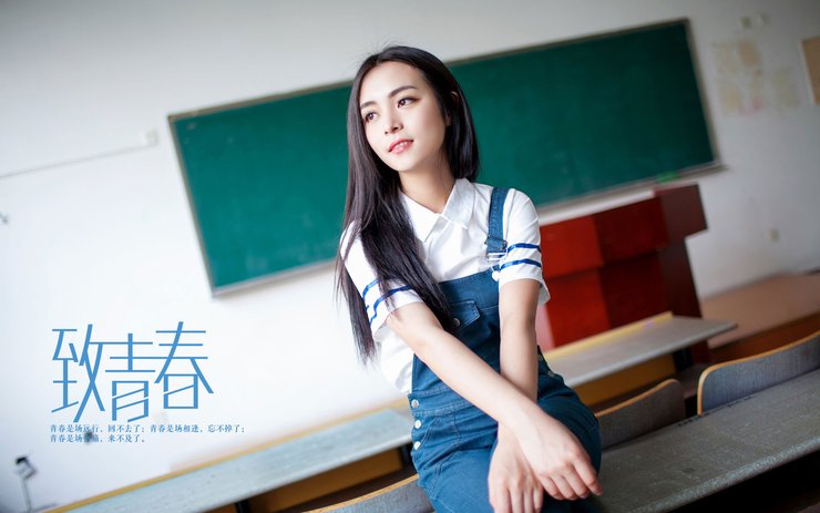 安卓手机致青春 毕业季 美女 模特 宽屏 学生妹 清纯高清壁纸